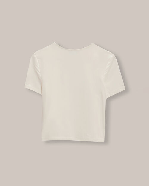 Playera Cropped Manga Corta